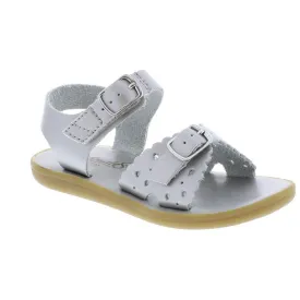 Ariel Casual Kid's Sandal - Silver Leather