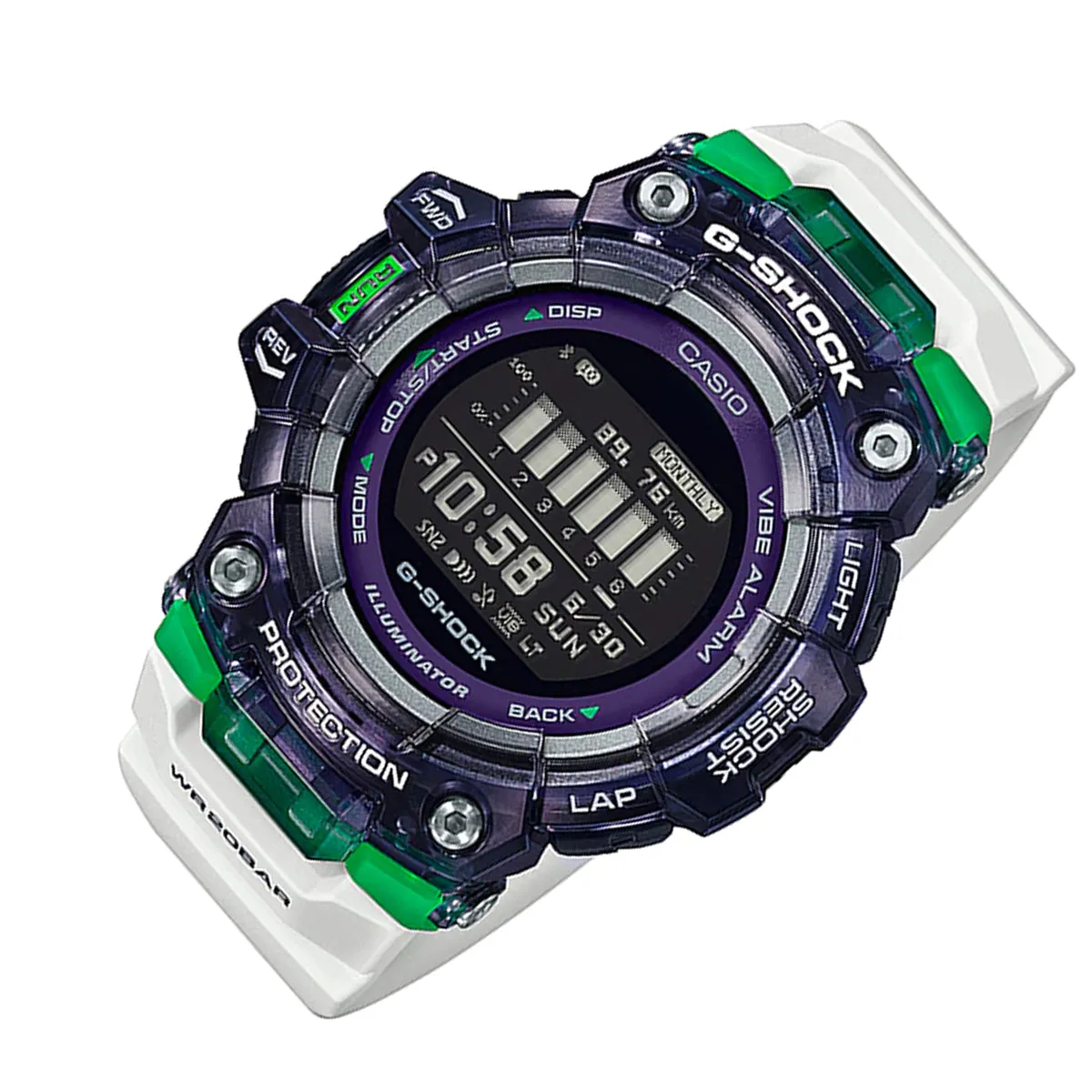 Casio G-shock GBD-100SM-1A7 Bluetooth Digital Rubber Strap Watch For Men