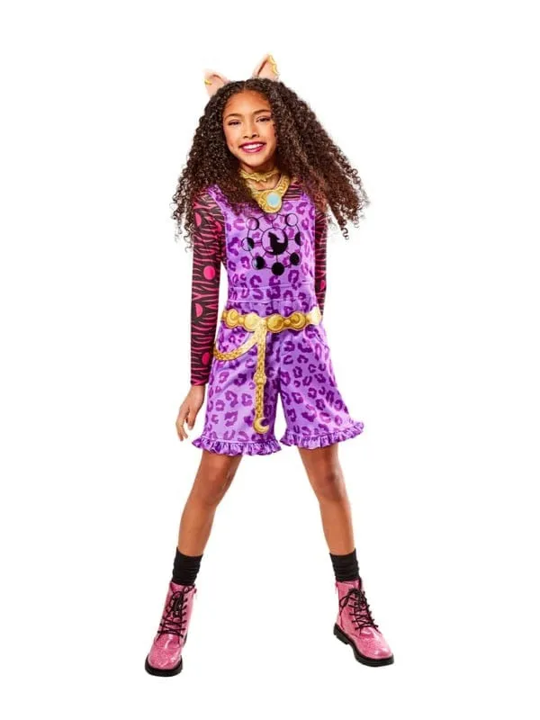 Clawdeen Wolf Monster High Deluxe Childrens Costume