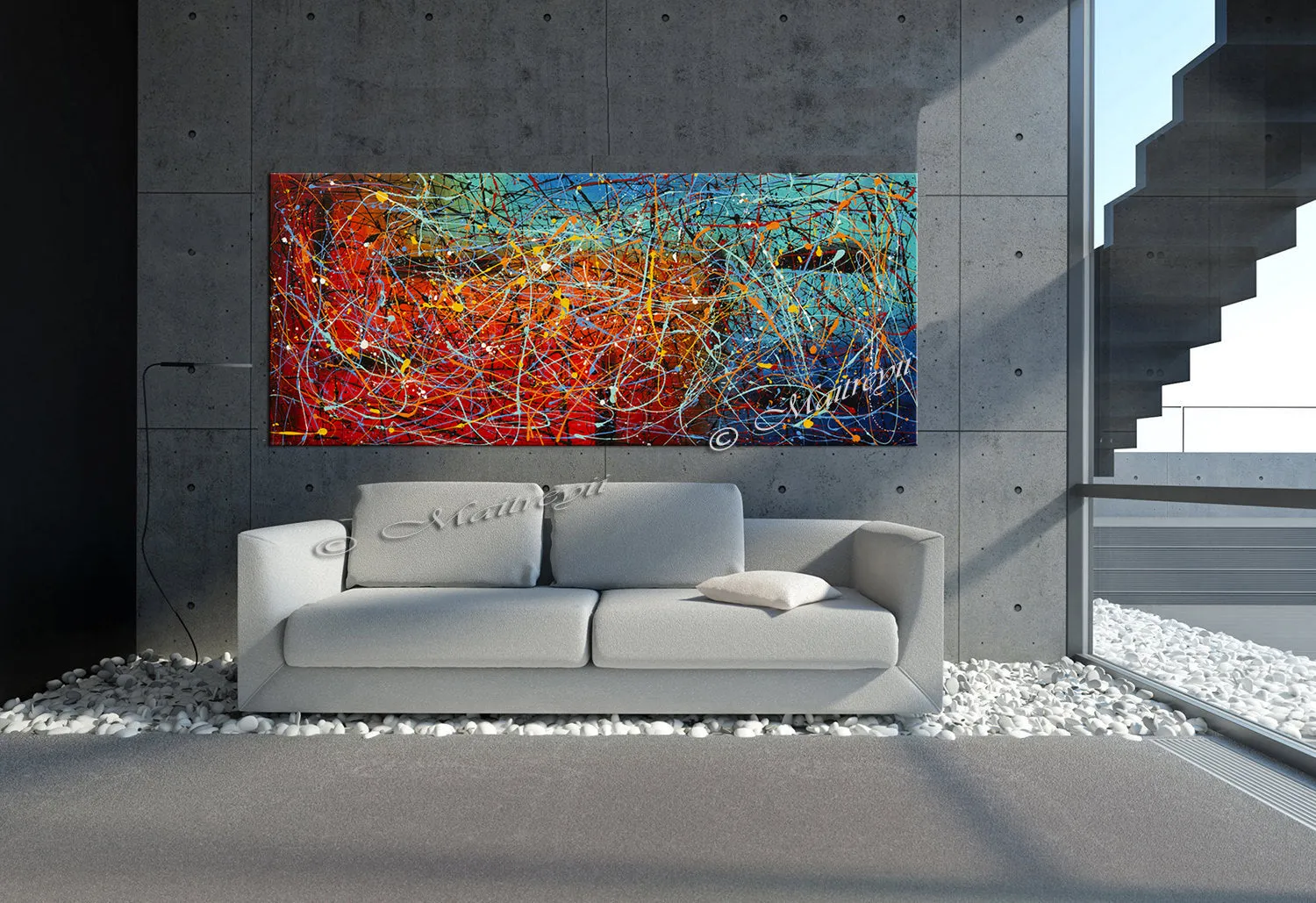 Contemporary Wall Art – Large Modern Art - Vintage Beauty 43