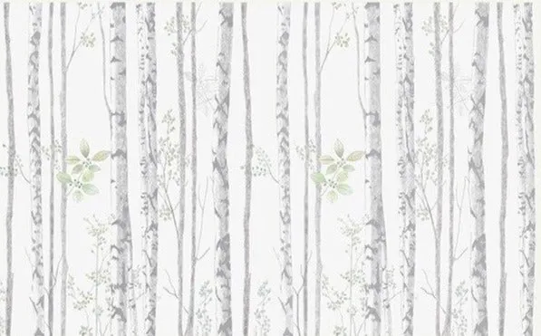 Custom Mural Modern Style Wallpaper Forest Trees (㎡)