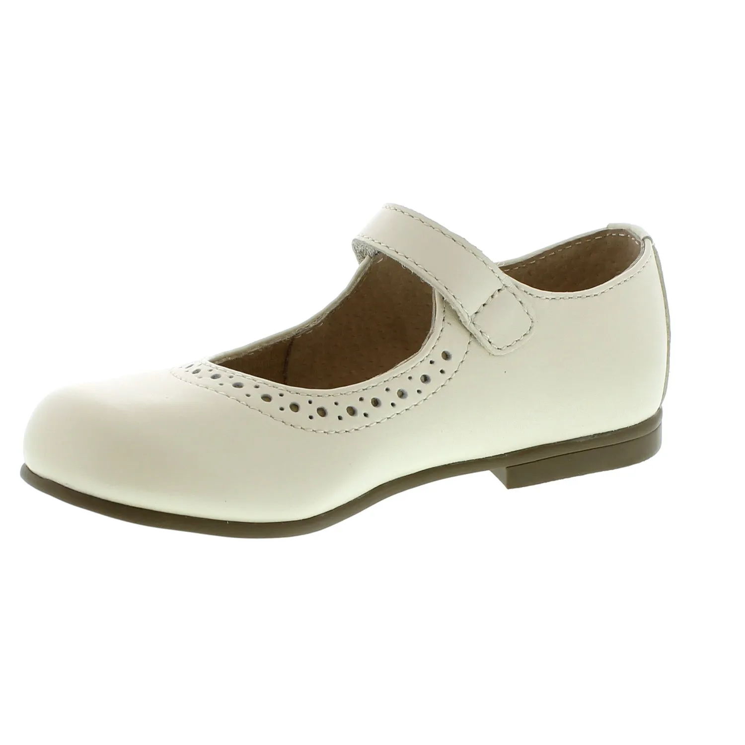 Emma Kid's Mary Jane Shoe - Bone Pearlized