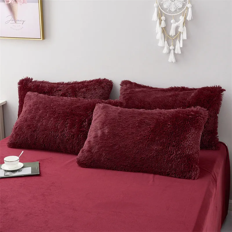 Fluffy Mink Pure Color Bedding