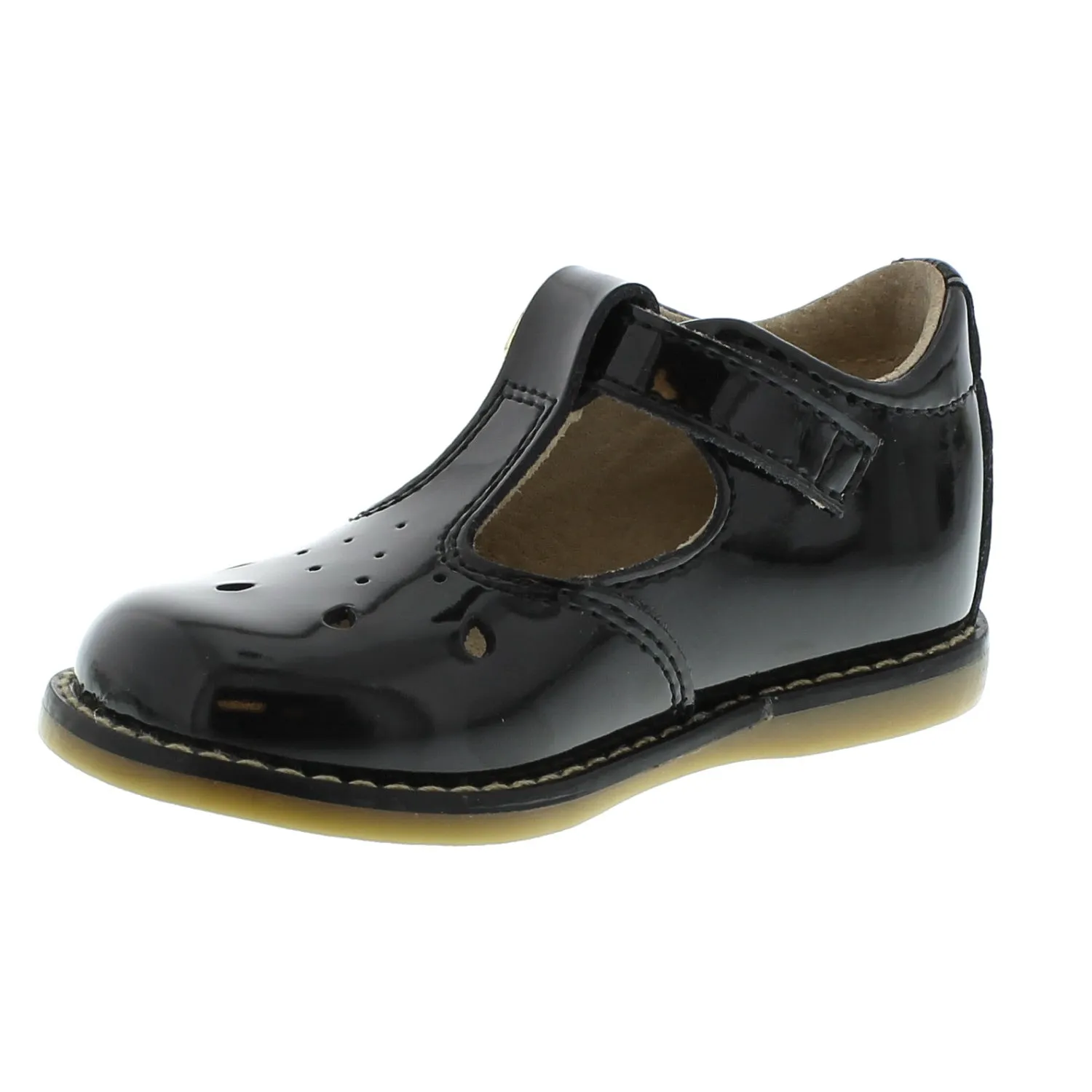 Harper Baby T-strap Dress Shoe - Black Patient