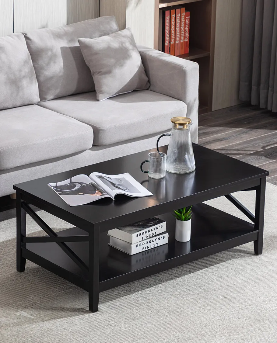 Houma X-Side Wood Coffee Table