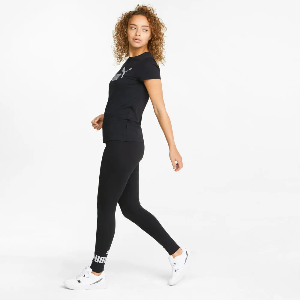 PUMA ESSENTIALS  METALLIC WOMEN'S LEGGING BLACK