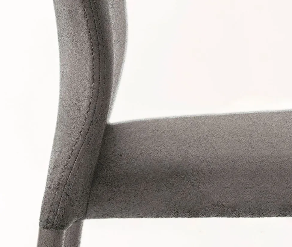 Renee Grey Suede Dining Chair